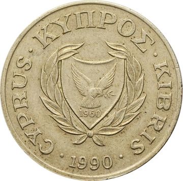 20 центов 1990 Кипр
