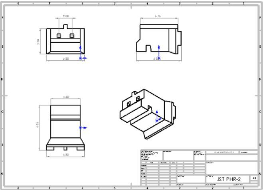 Разъём ET JST-PHR-2PM-W100