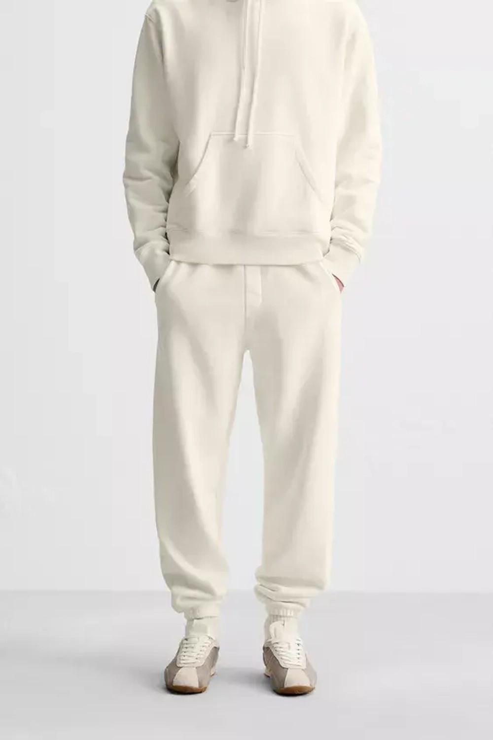 ZARA БРЮКИ-ДЖОГГЕРЫ, ЭКРЮ