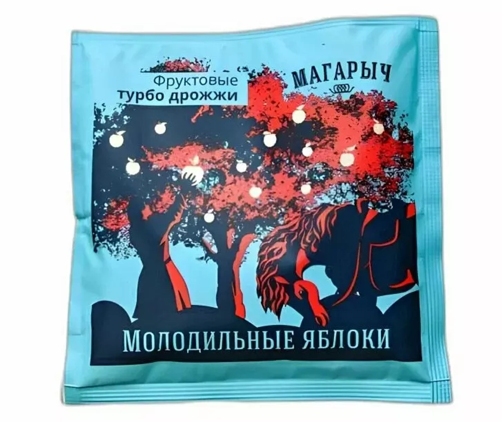 Фруктовые турбо дрожжи МАГАРЫЧ "Молодильные яблоки", 89гр