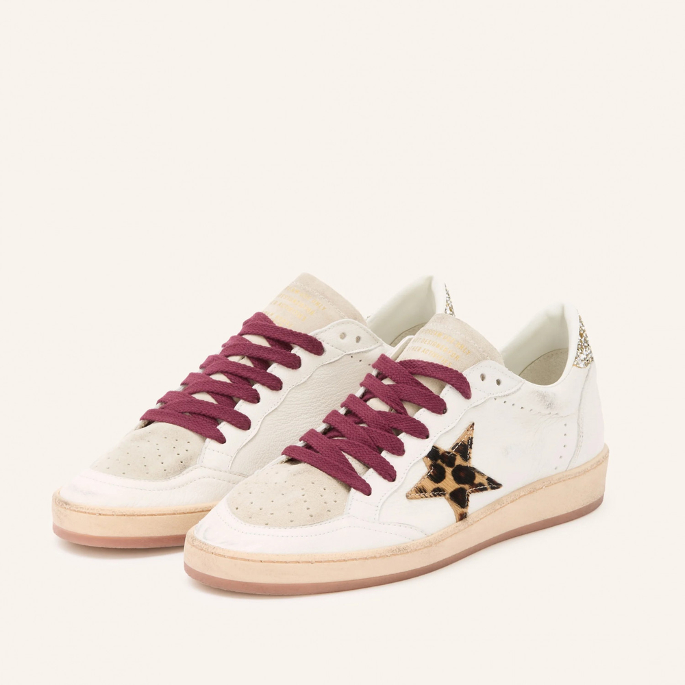 Golden Goose Ball Star / Лео звезда / глиттер пятка