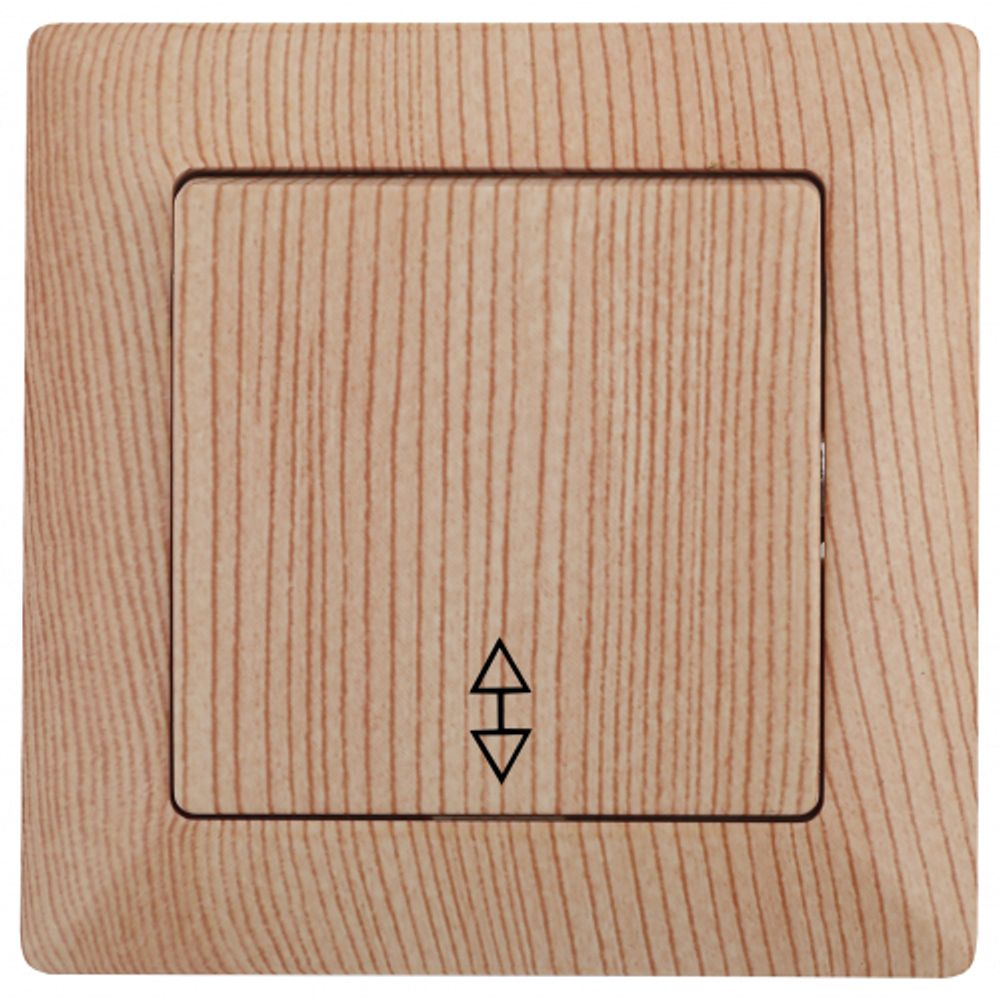 4-103-11 Intro Переключатель, 10А-250В, СУ, Solo, сосна