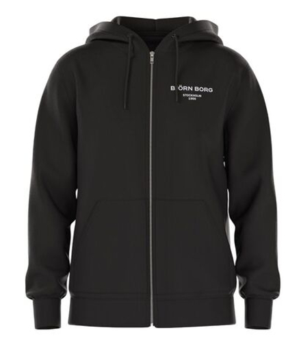 Мужская теннисная кофта Björn Borg Essential 1 Zip - black beauty