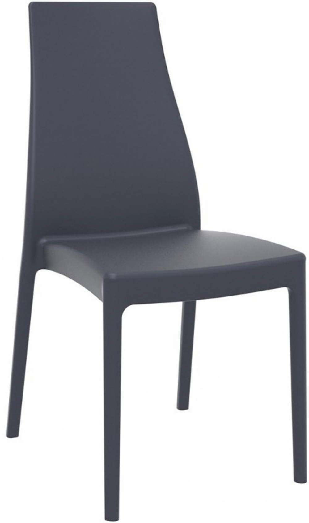 Стул пластиковый Siesta Contract Miranda, темно-серый