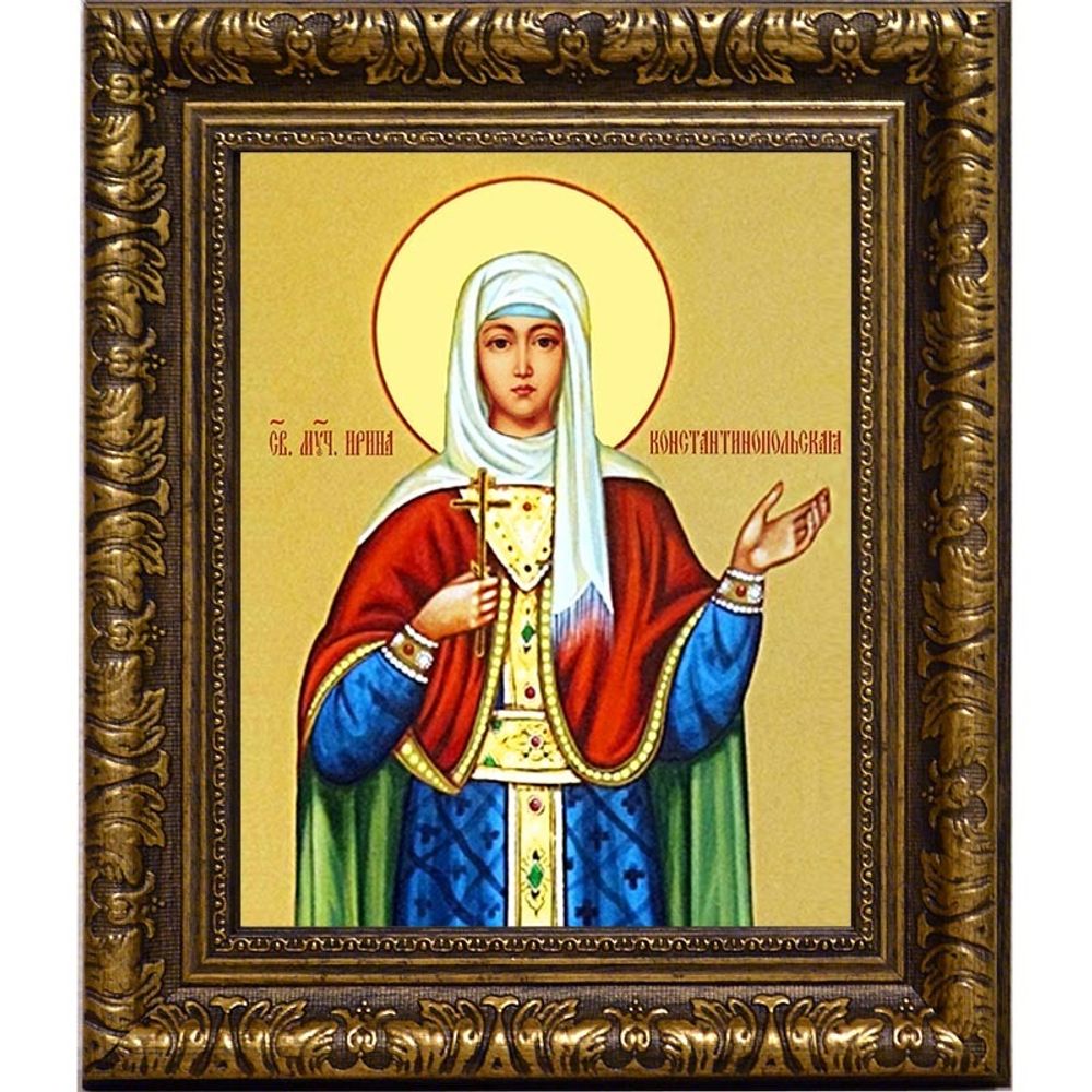 Ирина Константинопольская Святая мученица. Икона на холсте.