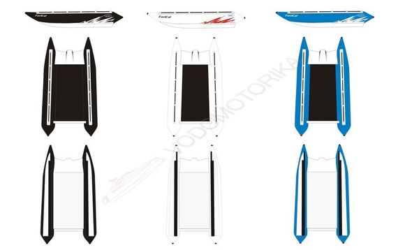 Надувной катамаран Badger FS 380 Blue&amp;White