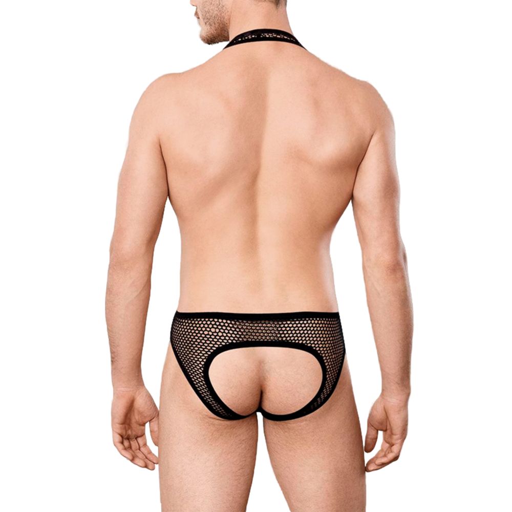 Мужское боди черное в сетку Doreanse 3053