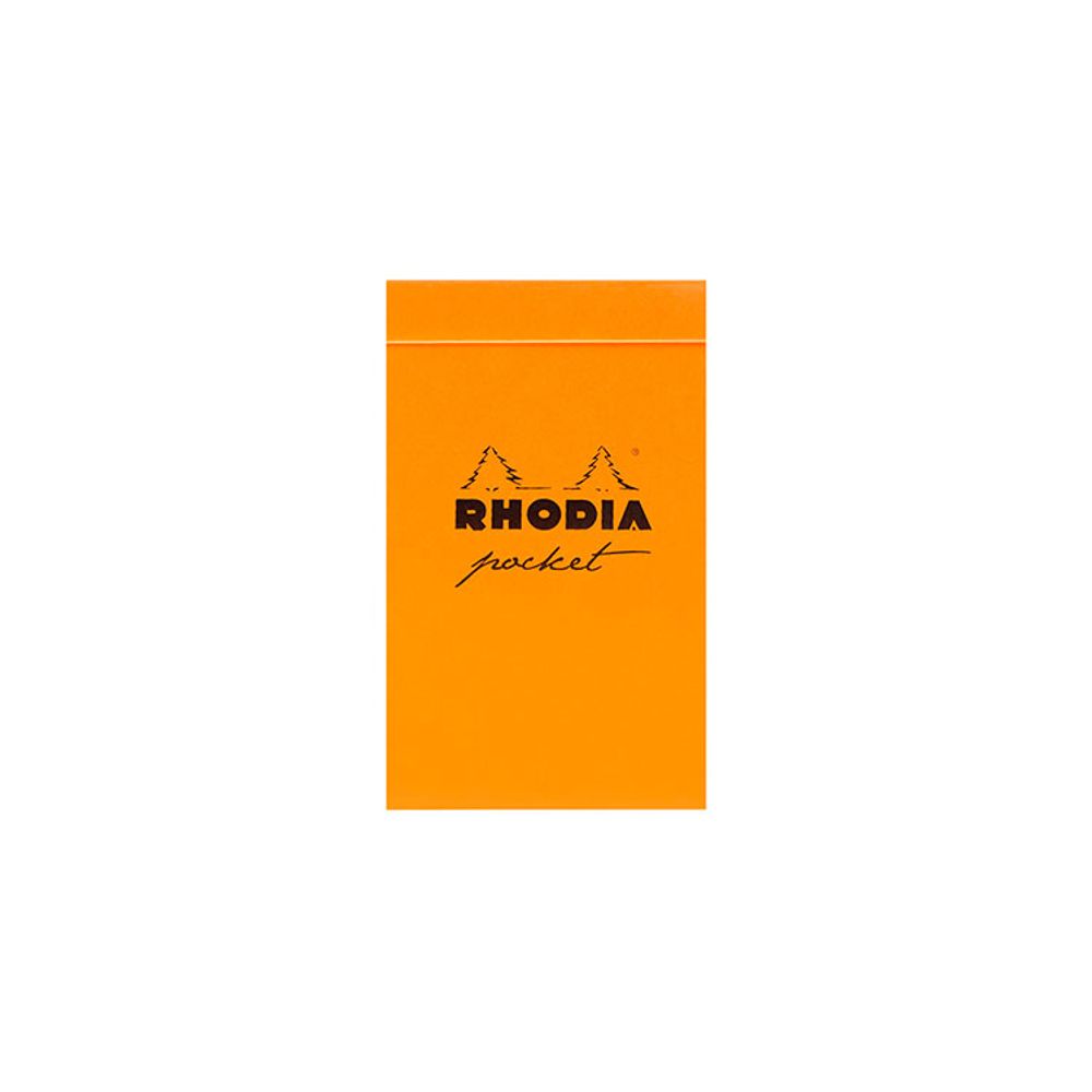 Блокнот Rhodia Classic 7,5х12 в линейку 80 гр оранжевый (8680C)
