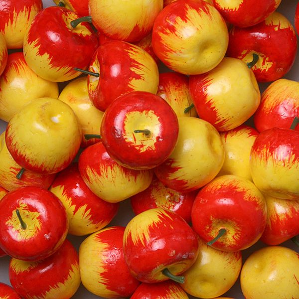 Яблоки красно-желтые 10 шт., муляж 0599-26
