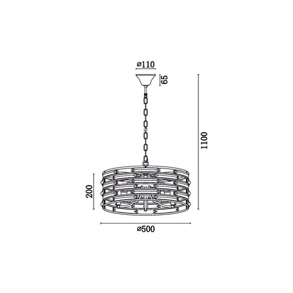 Подвесная люстра Vele Luce Brianna VL3083P05