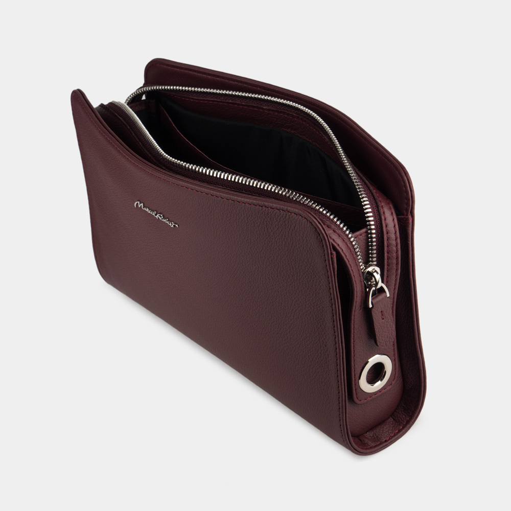 Женская сумка Emilie из кожи теленка, цвета бордо