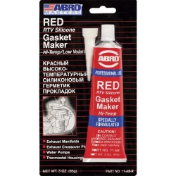 Герметик термостойкий АБРО красный маслостойкий герметик прокладок для авто и быта