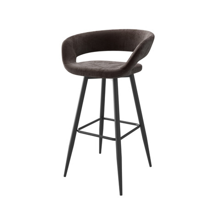 Стул полубарный МАМАДОМА Барни Р 700, Черный/BROWN LUX b29