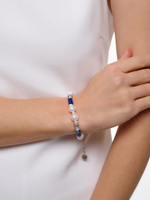 Браслет "Pearl charm" Blue Silver