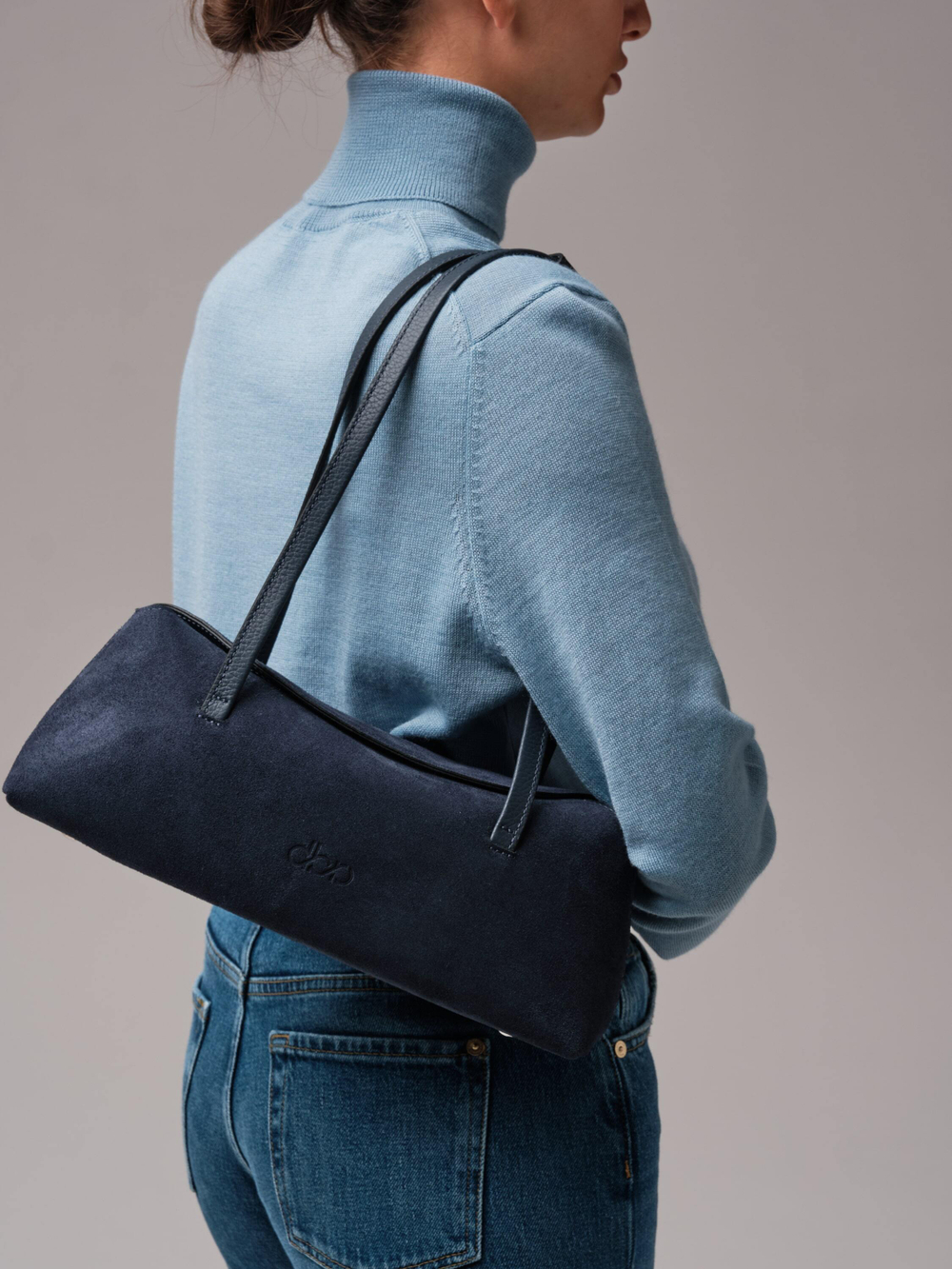 Женская замшевая сумка DBR 31127 насыщенно-синий