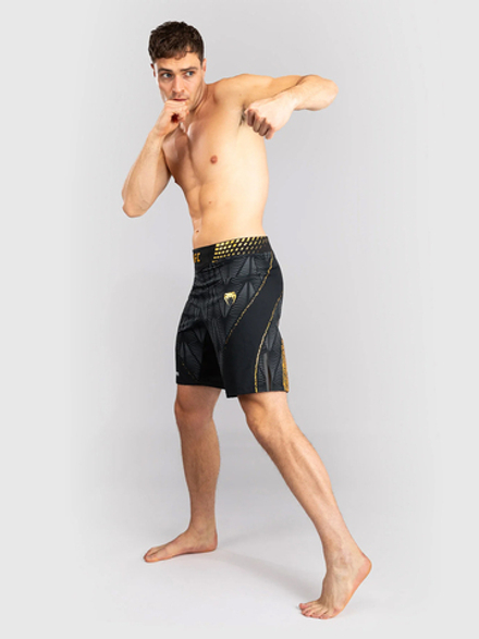Шорты ММА Venum UFC Zenith Fight Night Long style Black/Gold