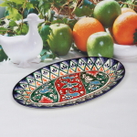 Селедочница средняя Риштанская керамика 29*17см