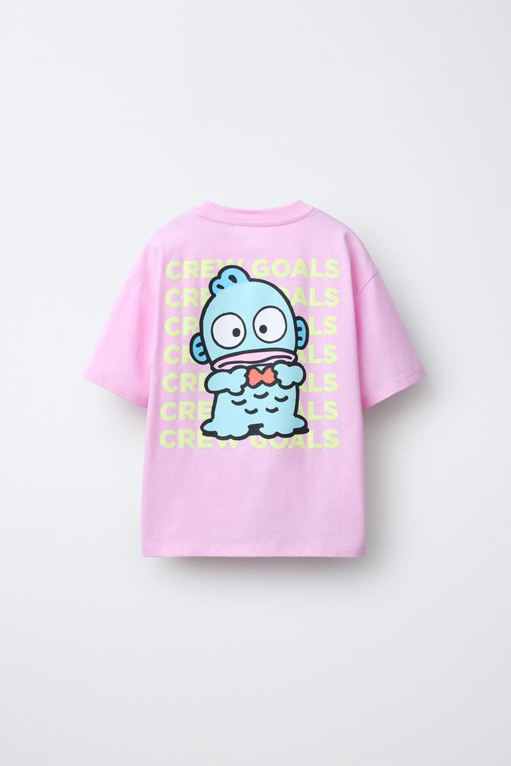 ZARA ФУТБОЛКА HANGYODON AND FRIENDS © SANRIO, РОЗОВЫЙ
