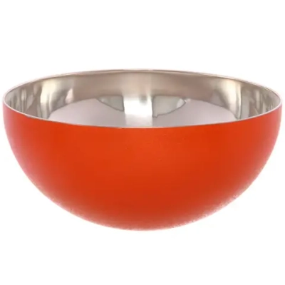 Салатник из нержавеющей стали 2,1л 23*10,4см цветное покрытие «жатка»