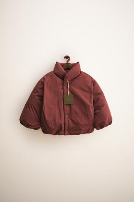 ZARA TIMELESS - СТЕГАНОЕ ПАЛЬТО, ГРАНАТОВЫЙ