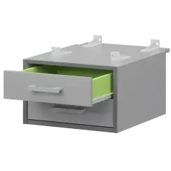 Тумба подвесная для столов на м/каркасе гл.730 мм АМТ2-02.73  432x546x296 Арго-М