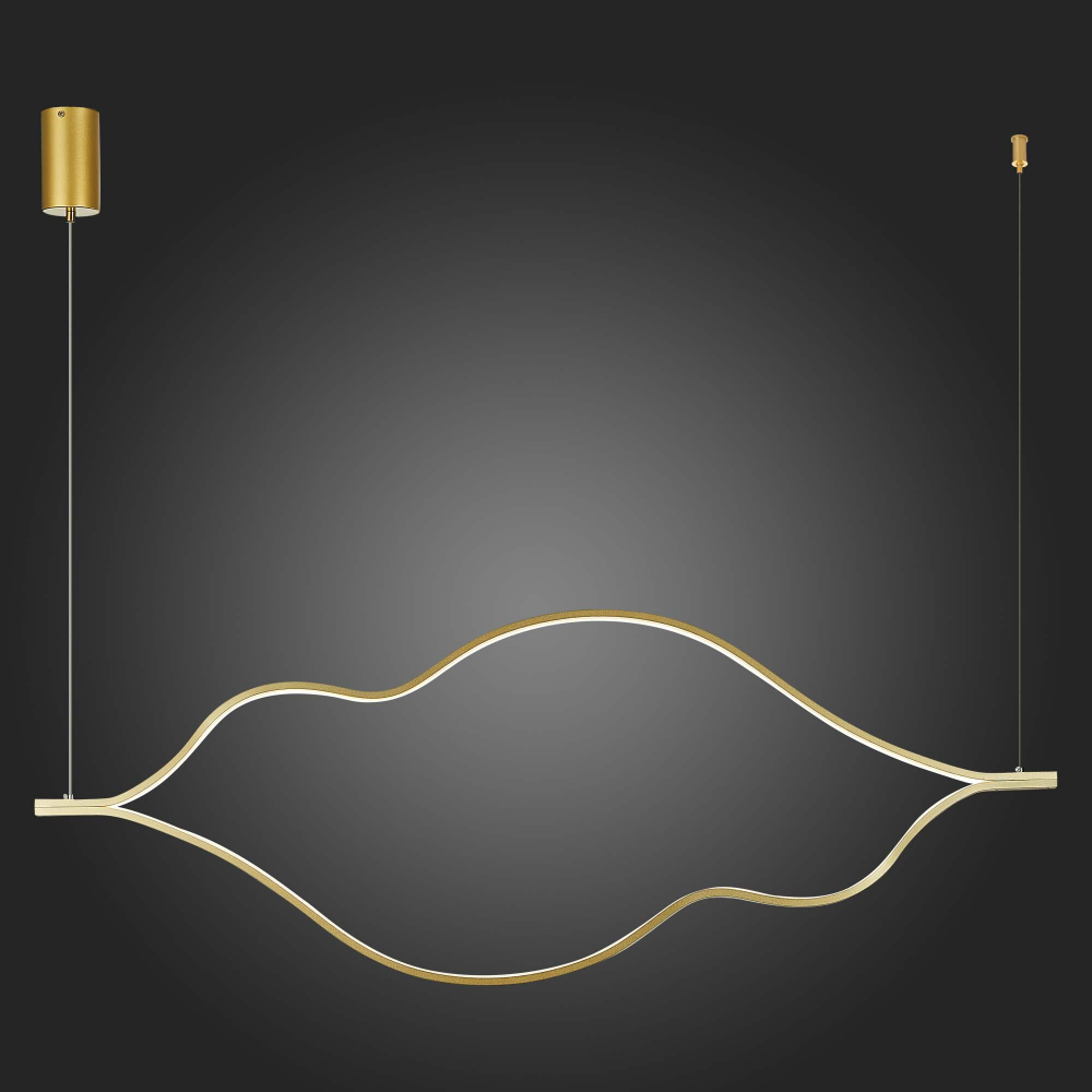 SL6106.203.56 Светильник подвесной ST-Luce Золотистый/Белый LED 1*56W 4000K