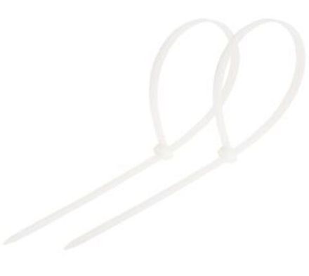 Хомут-стяжка кабельная нейлоновая REXANT 400 x7,6мм, белая, упаковка 100 шт.
