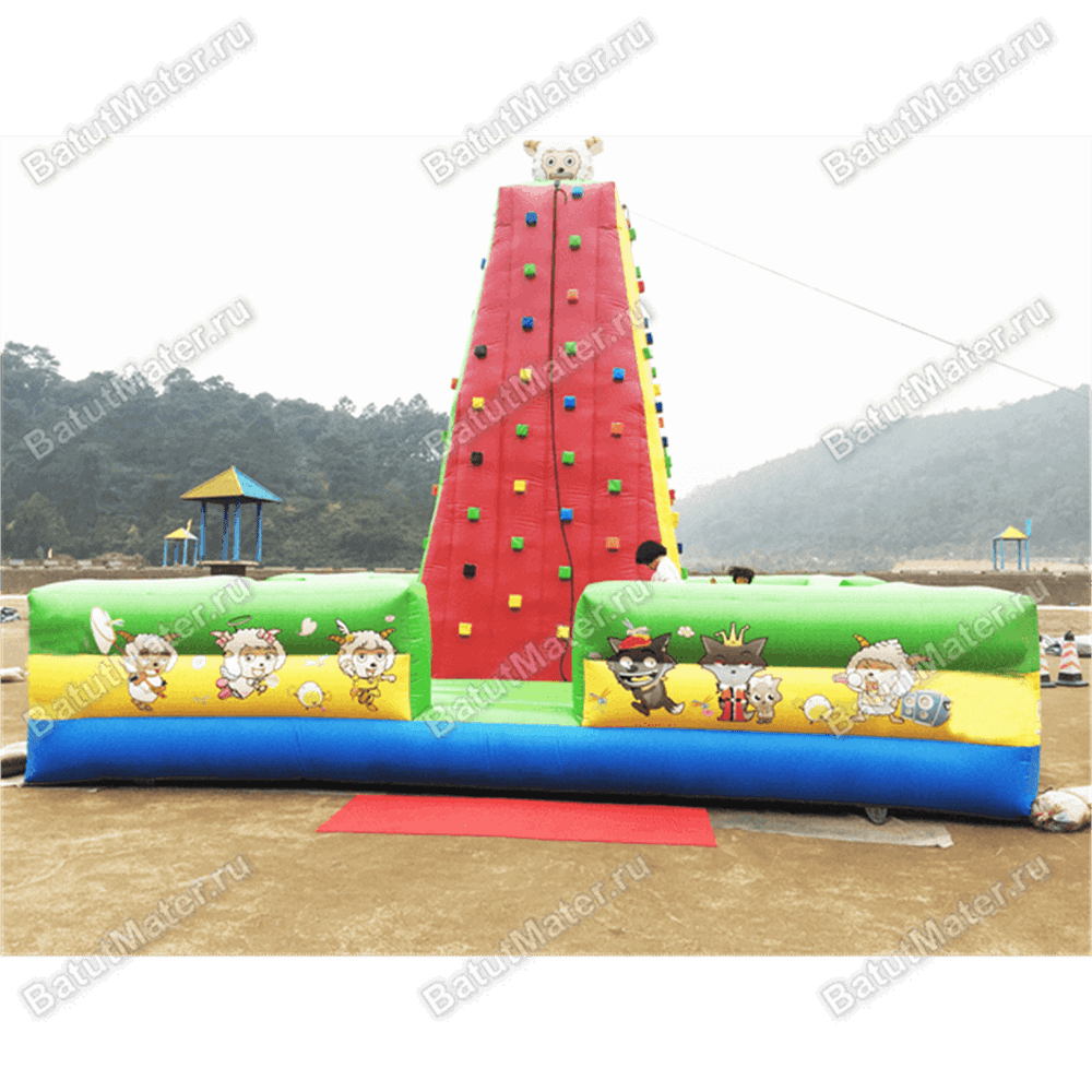 Коммерческий надувной скалодром "Великий покоритель вершин" 7*7*6 м