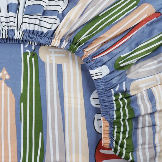 КПБ  Наргиза , 1.5 спальный, 70х70, простыня 120х200х30. DOMTEKC