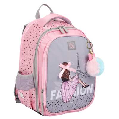 Ранец, спинка эргономичная, 2 отделения, 38*27*16 см, COMFORT Light, Paris Fashion, КОКОС, 232344