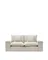 Двухместный диван Anarela 240 см, бежевый лен со съемным чехлом