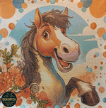 Декоративный гобеленовый чехол для интерьерной подушки Весельчак 38*38