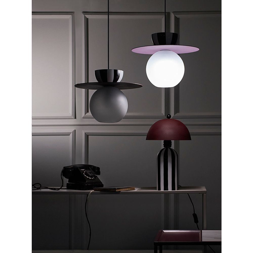 Светильник подвесной Anniken, Ø36х28 см, лиловый