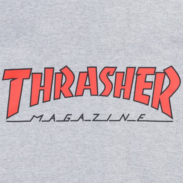 Худи Thrasher Outlined Hoodie (grey/red) артикул: - купить в магазине Дайс
