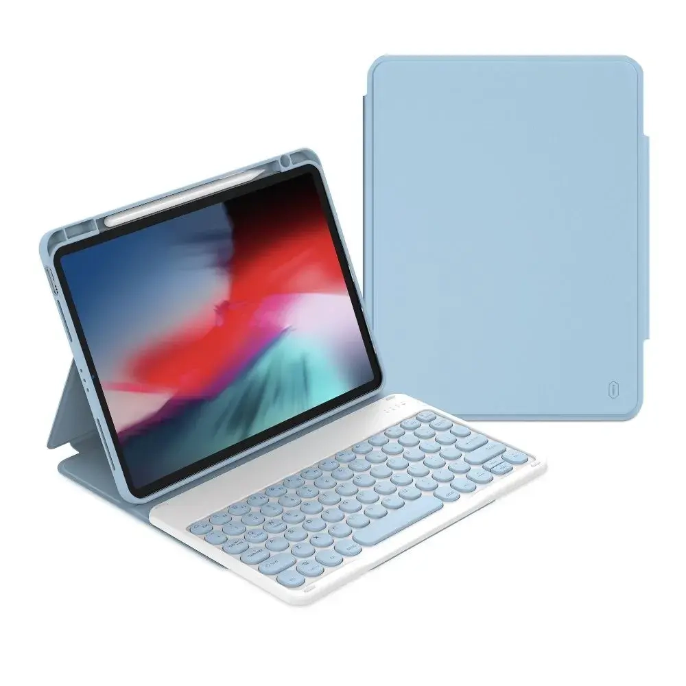 Чехол-клавиатура WIWU Protective Keyboard для Apple iPad 10 (10.9) 2022 русская раскладка (голубой)
