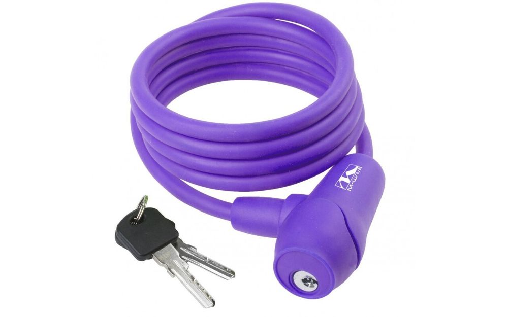 Замок велосипедный противоугонный S 8.15 фиолетовый M-WAVE