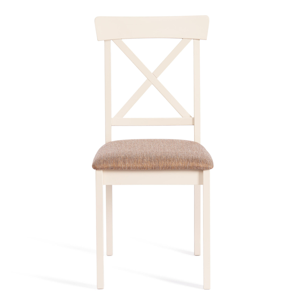 Стул Гольфи 2/ Golfi 2 дерево гевея, 45*51*94, ivory white, ткань кор.-зол. (1505-9) (Комплект из 2 шт.)