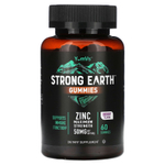 YumVs, Strong Earth, жевательные таблетки, цинк, максимальная сила действия, ягодный вкус, 60 жевательных таблеток (25 мг в 1 жевательной таблетке)