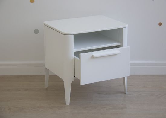 Тумба прикроватная Type 1 полка 1 ящик ширина 50 см (белый)