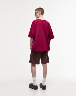 Wide Shorts LOGO French Roast