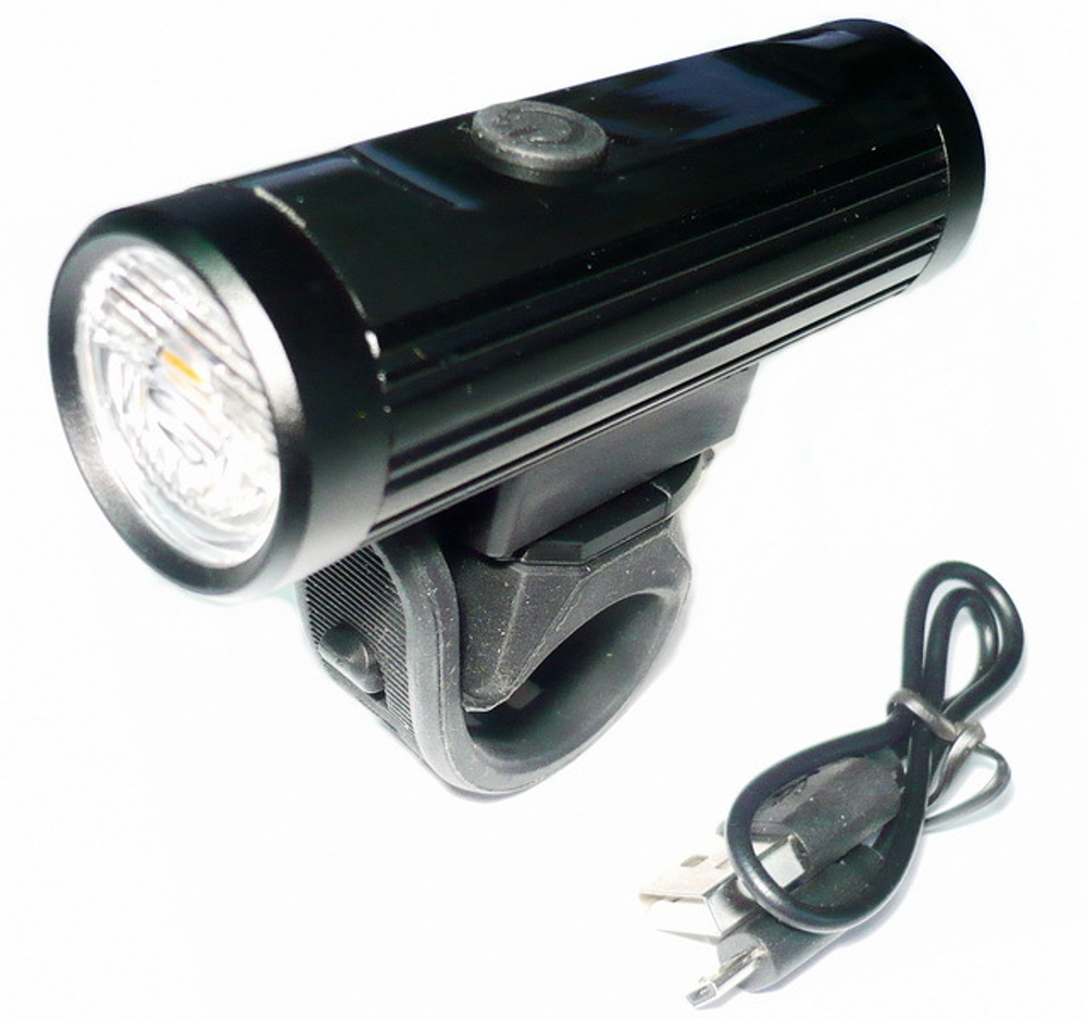 Фара передняя, 600 Lm, с режимом противотуманки, USB, аккум 2500mAh. Инд уп VLX-1631