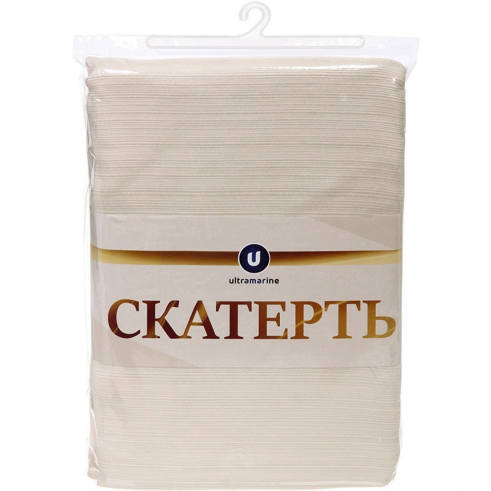 Скатерть 147*183 см «HOME», водоотталкивающая, цвет бежевый