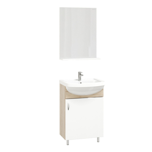 Комплект ONIKA "ЭКО52", дуб сонома (3в1: тумба+ум.+зеркало) 105204