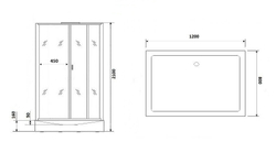 Душевая кабина Niagara Premium NG-6012-01GQR