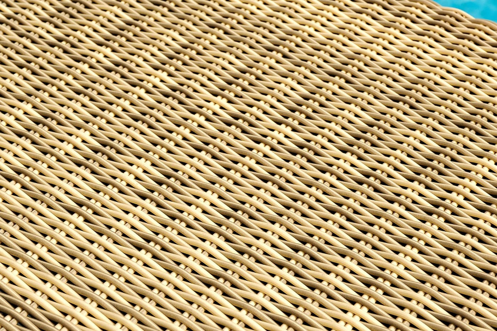 "Порту" сундук водонепроницаемый из искусственного ротанга, цвет соломенный