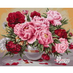 Картина рисование по номерам 40*50см «Садовые пионы»