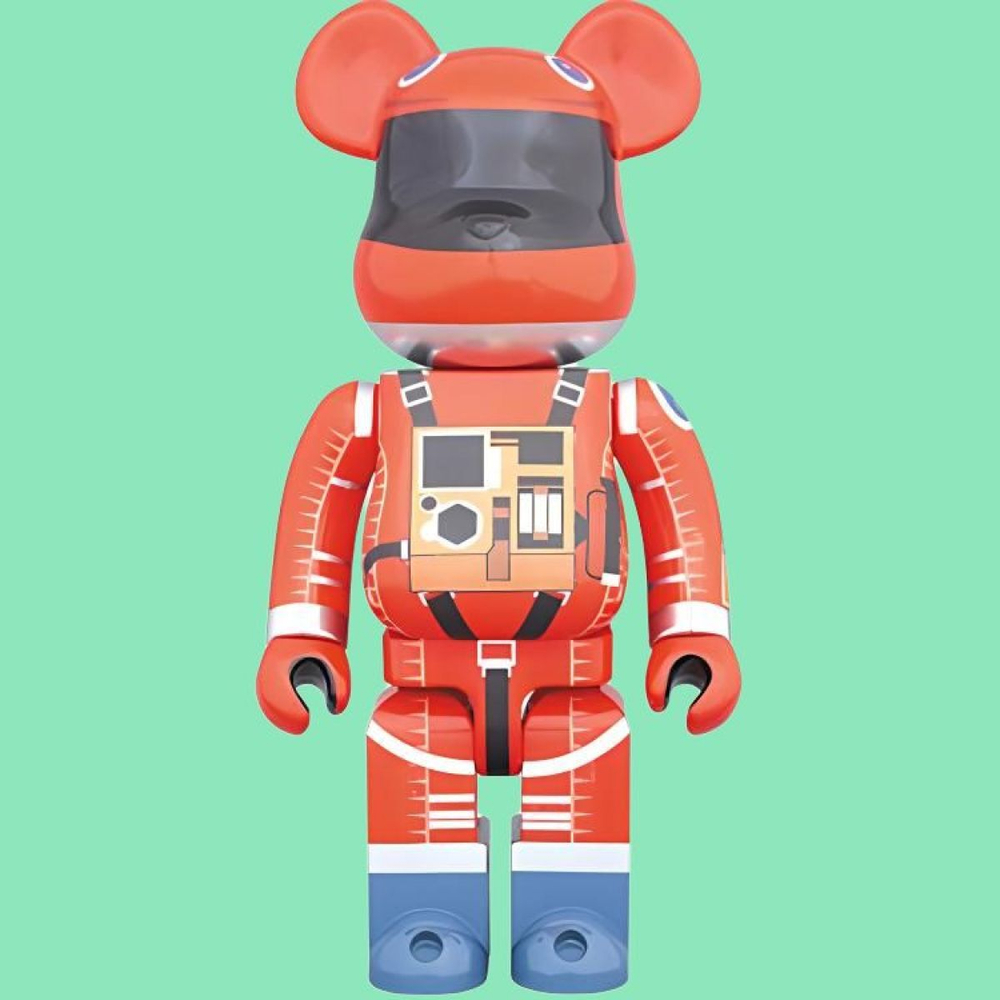 Дизайнерские игрушки BE@RBRICK 1000% 2001 SPACE SUIT ORANGE Ver. 70cm, SPACE-SUIT-ORANGE-1000%