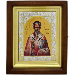 Икона святого Мирона, писанная в монастыре.