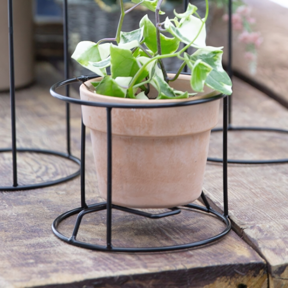 Подставка для цветов напольная "Симпл Цилиндр 1" на 1 горшок, H=120мм металл М0000385