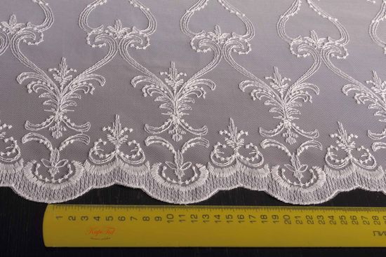 Тюль Марселла французская сетка (белый)